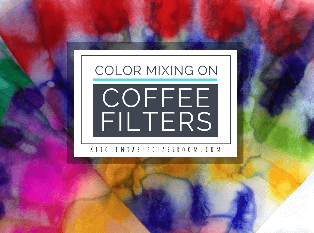 Primary colors are one of the first art concepts. Experience color mixing first hand with this coffee filter crafts that requires only washable markers!