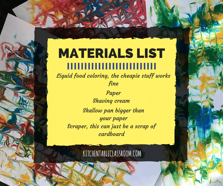 Explore the art of paper marbling without even opening your craft cupboard. You may have to dig in your pantry and medicine cabinet, but you've got it all!