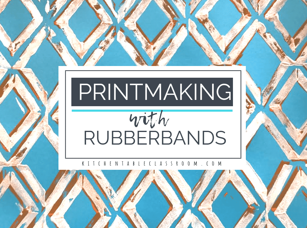 You can use practically any found object to make a print. Empty out your pencil drawer and get started on these bold, graphic rubber band prints. 