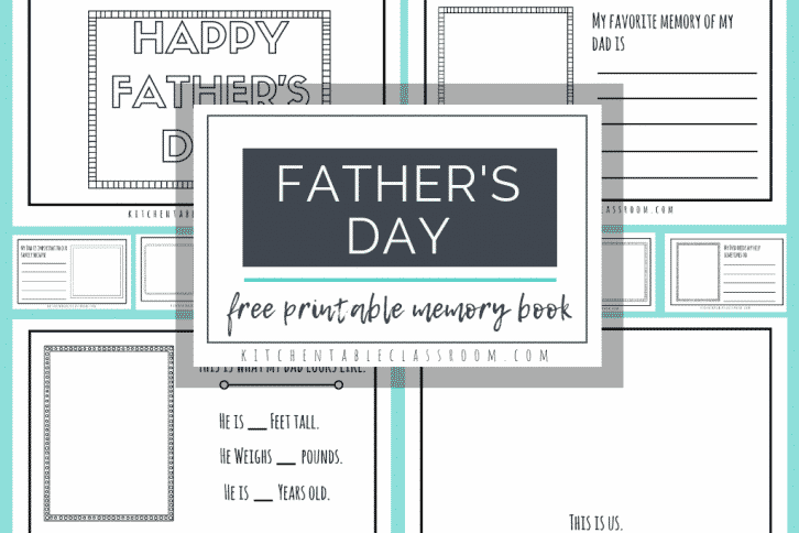 These fathers day free printables are a simple way for your child to make a special keepsake gift. A version for dad's plus one for other special people!