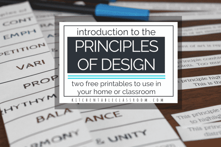 The principles of design in art are like tools artists use to create their work.Use this free fold up printable to introduce the principle of design in art.