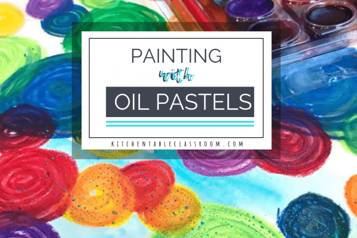 Add baby oil to your oil pastel drawing and it becomes an oil pastel painting. This simple experience is the perfect way to learn how to blend oil pastels.