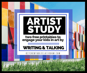 Read and about art and then write about art with this artist study guide!