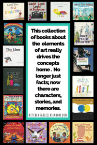 These books about the elements of art are an easy piece of an art education foundation!
