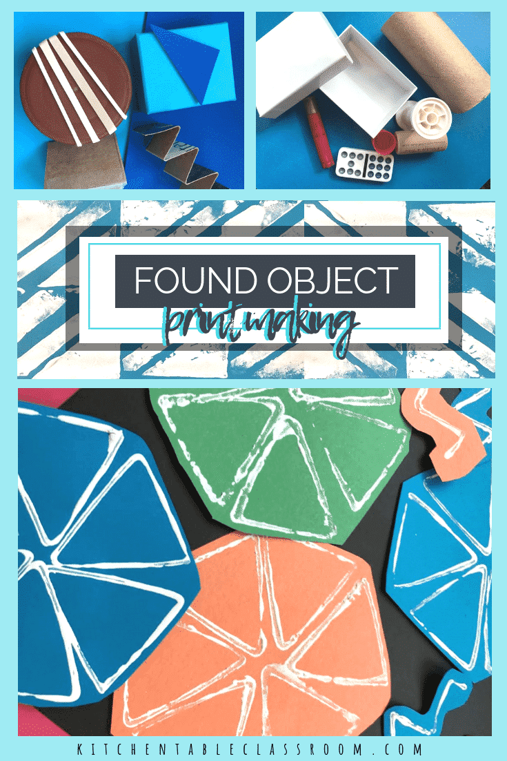 found object printmaking for kids pinterest - The Kitchen Table Classroom