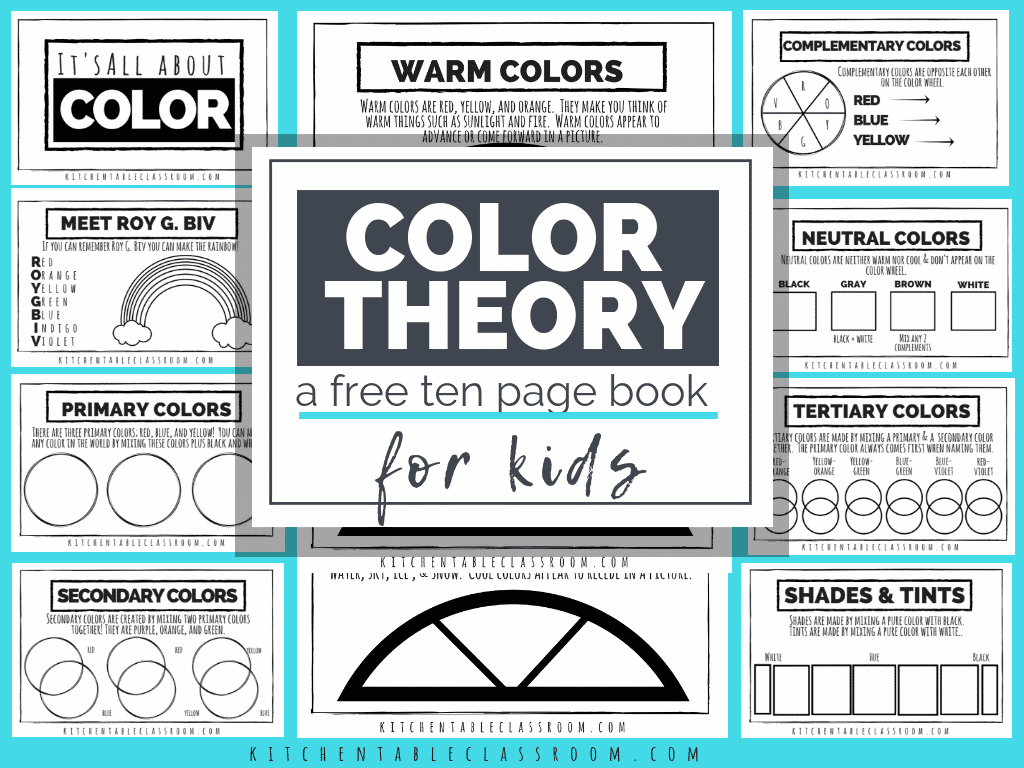 Color Theory for Kids- A Free Printable Book - The Kitchen Table
