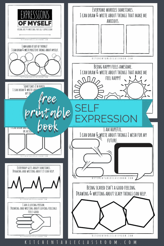 Use these printable self esteem worksheets as an easy first step in art as a means of self expression. Simple self esteem activities get your kiddo started!