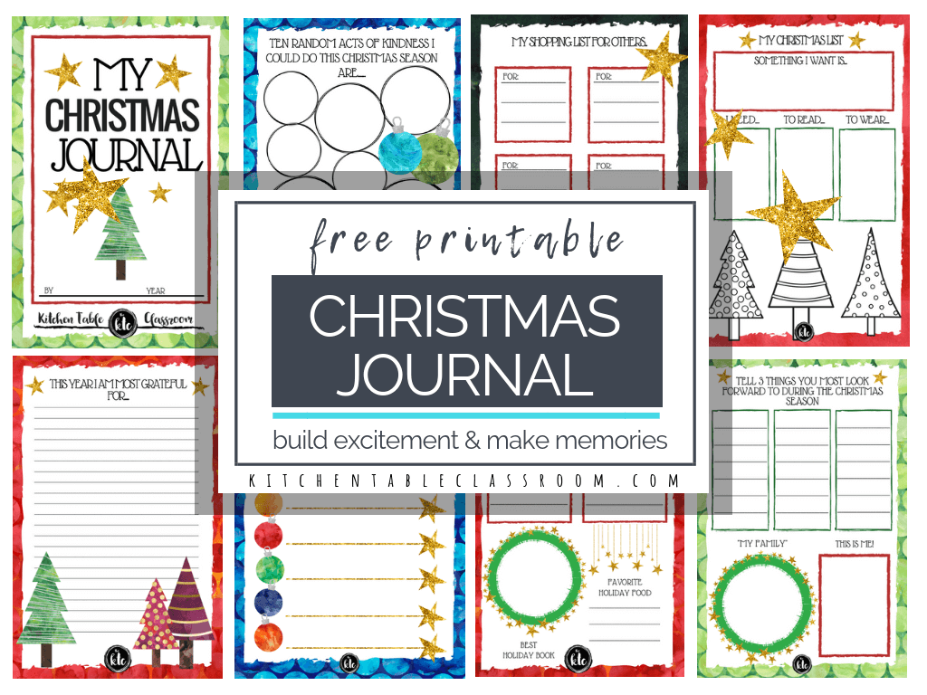 Use these free Christmas printables to build excitement & record some memories. Create a sweet Christmas book that will help remember the fun of the season!