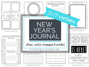 Welcome 2019 with these free New Year's coloring pages and journal prompts. Record, remember, and predict with these fun New Year's printables pages!