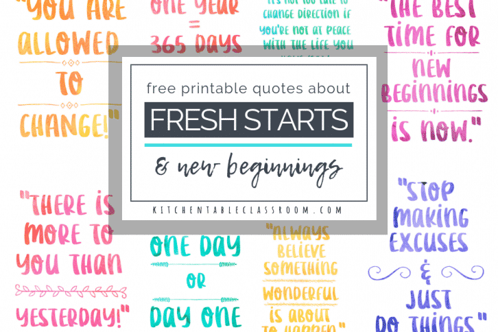 Check out this collection of pretty quotes about new beginnings to remind yourself of the possibilities of each day! New beginning quotes for a new outlook!