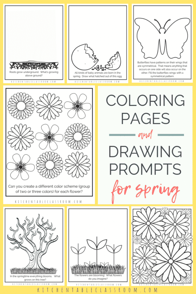 These spring sketchbook prompts and drawing prompts are the perfect way to add a little creativity to your day and celebrate spring!