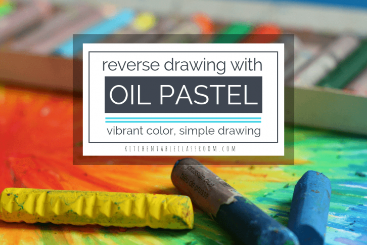 This oil pastel drawing lesson is an easy way to explore the element of line. The reverse drawing process is a little magic and so fun!