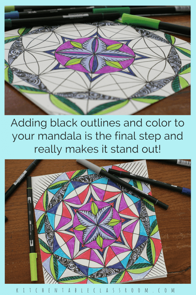 Use the free mandala template to draw mandala designs that look deceptively complex. Mandalas for kids (or any age) can be easy and fun!