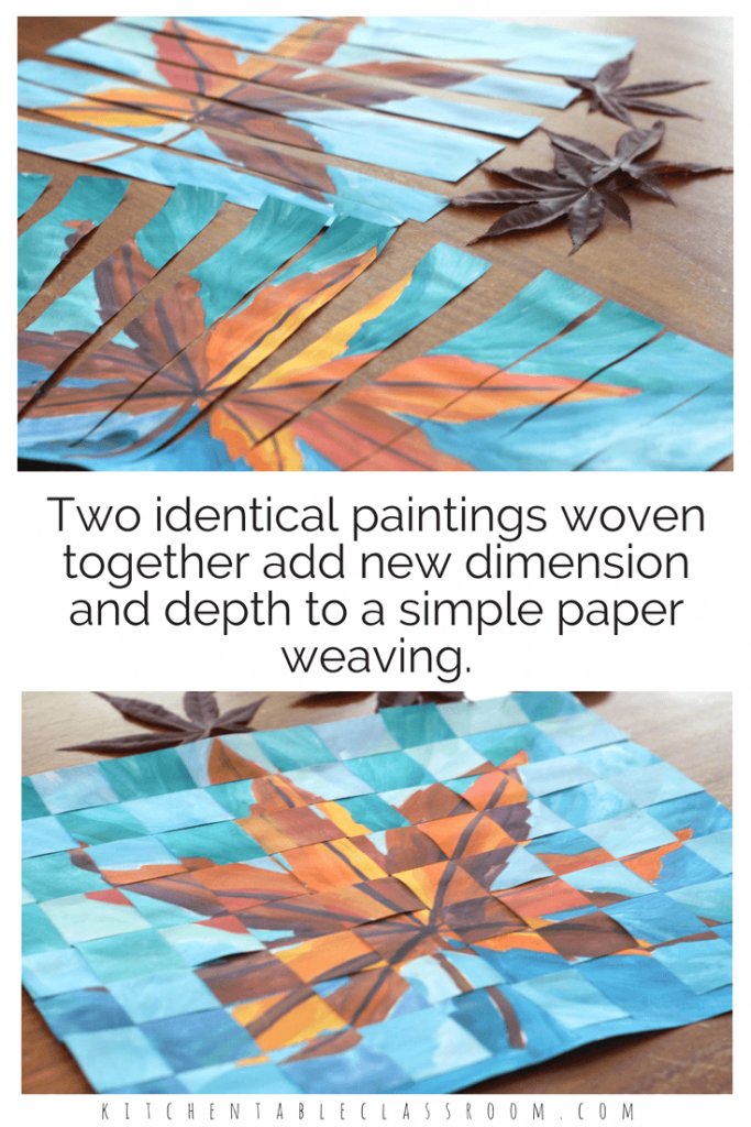 Weaving paper is an elementary skill that is important but is no joke to teach. Take that simple skill to the next level with this concept of weaving together two similar paintings. Paper weaving is great for fine motor skills, & dexterity. The painting portion of this lesson is a great way focus on color theory too!