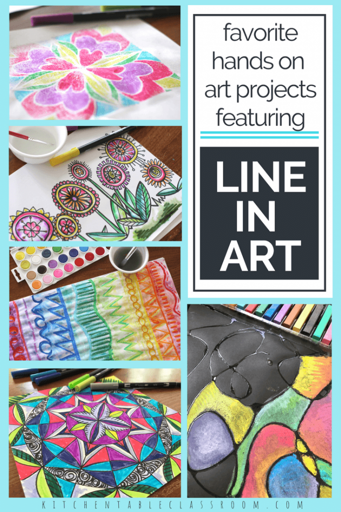 Teaching the element of line in art is a fun & easy way to start with the elements of art. Use these printable resources & hands on activities to start now!