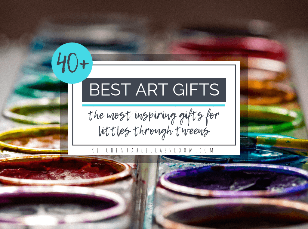Check out 40 of the best art gifts for kids! From craft kits to art sets to open ended toys that inspire play.These gifts inspire creativity and innovation!