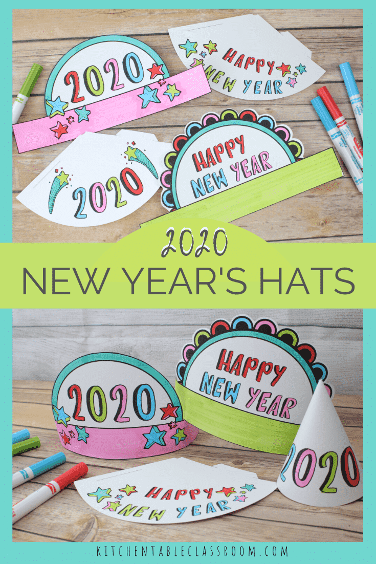 new_years_eve_party_hats_2020_easy_new_years_crafts_for ...