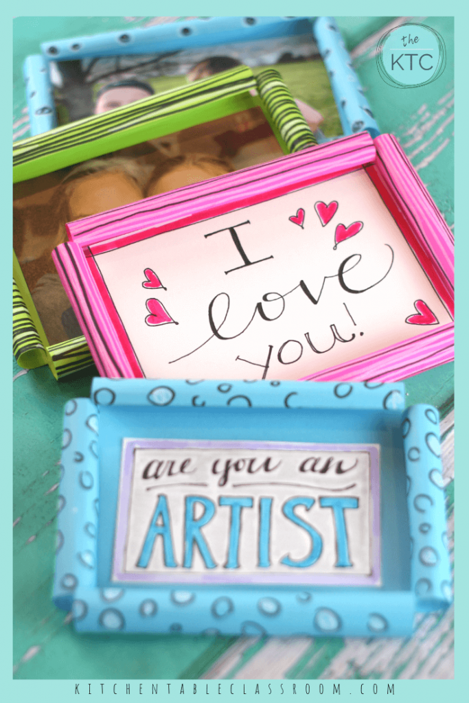 DIY Picture Frame- Super Simple Paper Picture Frames - The Kitchen Table  Classroom