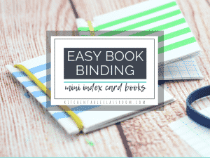 Learn how to make a book with these three easy book binding ideas perfect for kids! Grab some index cards and rubber bands and get busy!