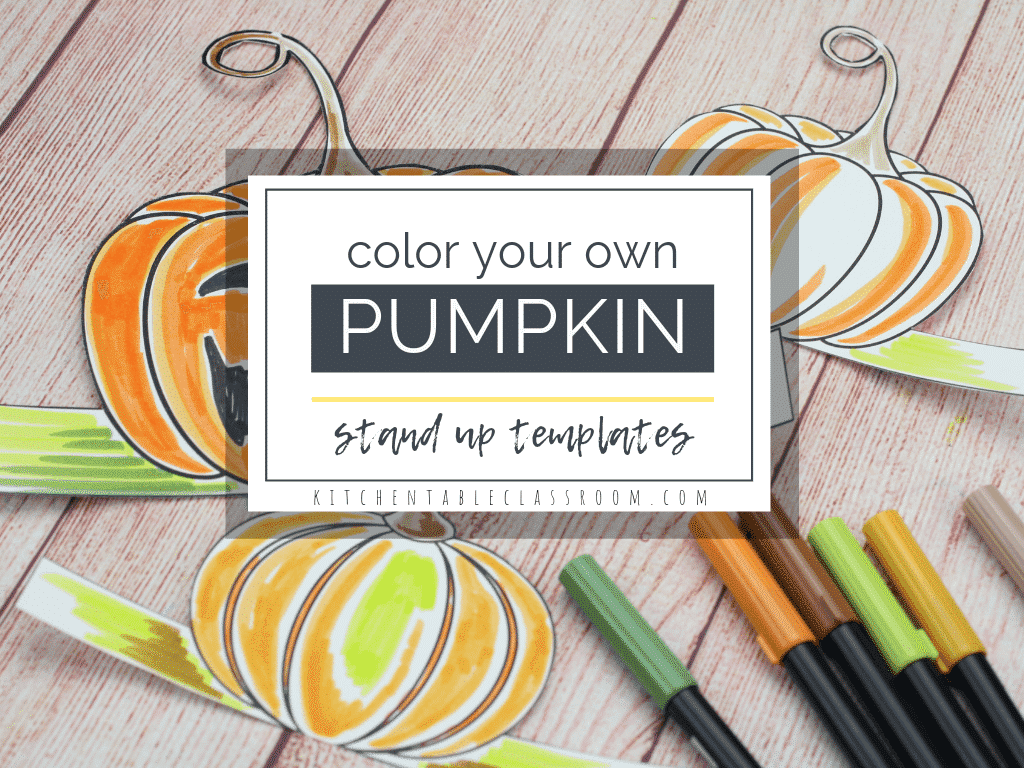 Color your own pumpkin with these free printable pumpkin templates! These paper pumpkin patterns are ready to print, color and brighten your table!