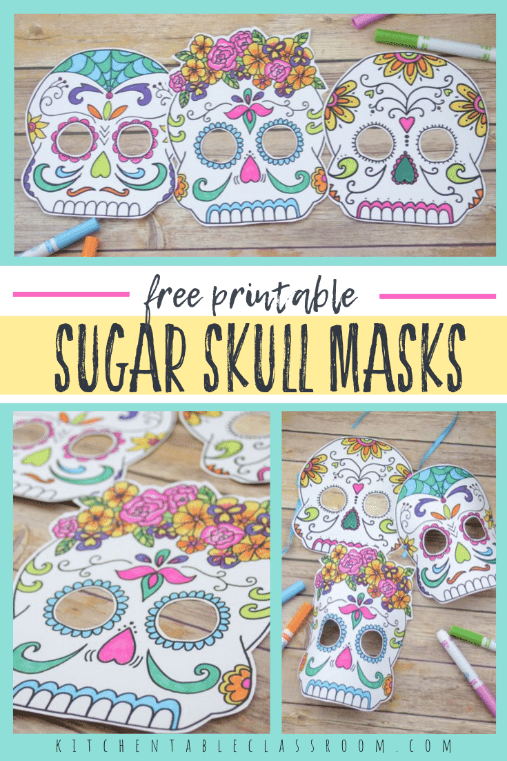 day of the dead mask sugar skull mask dia los muertos mask pinterest - The  Kitchen Table Classroom