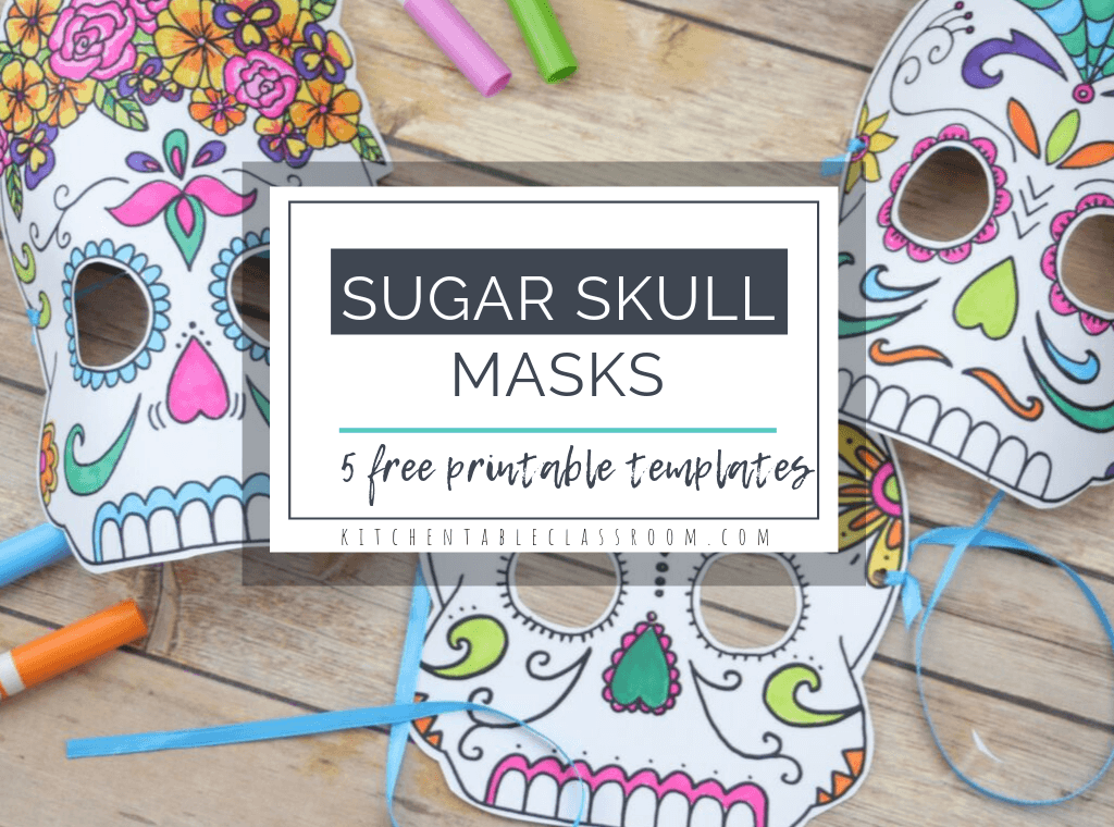 free sugar skull masks