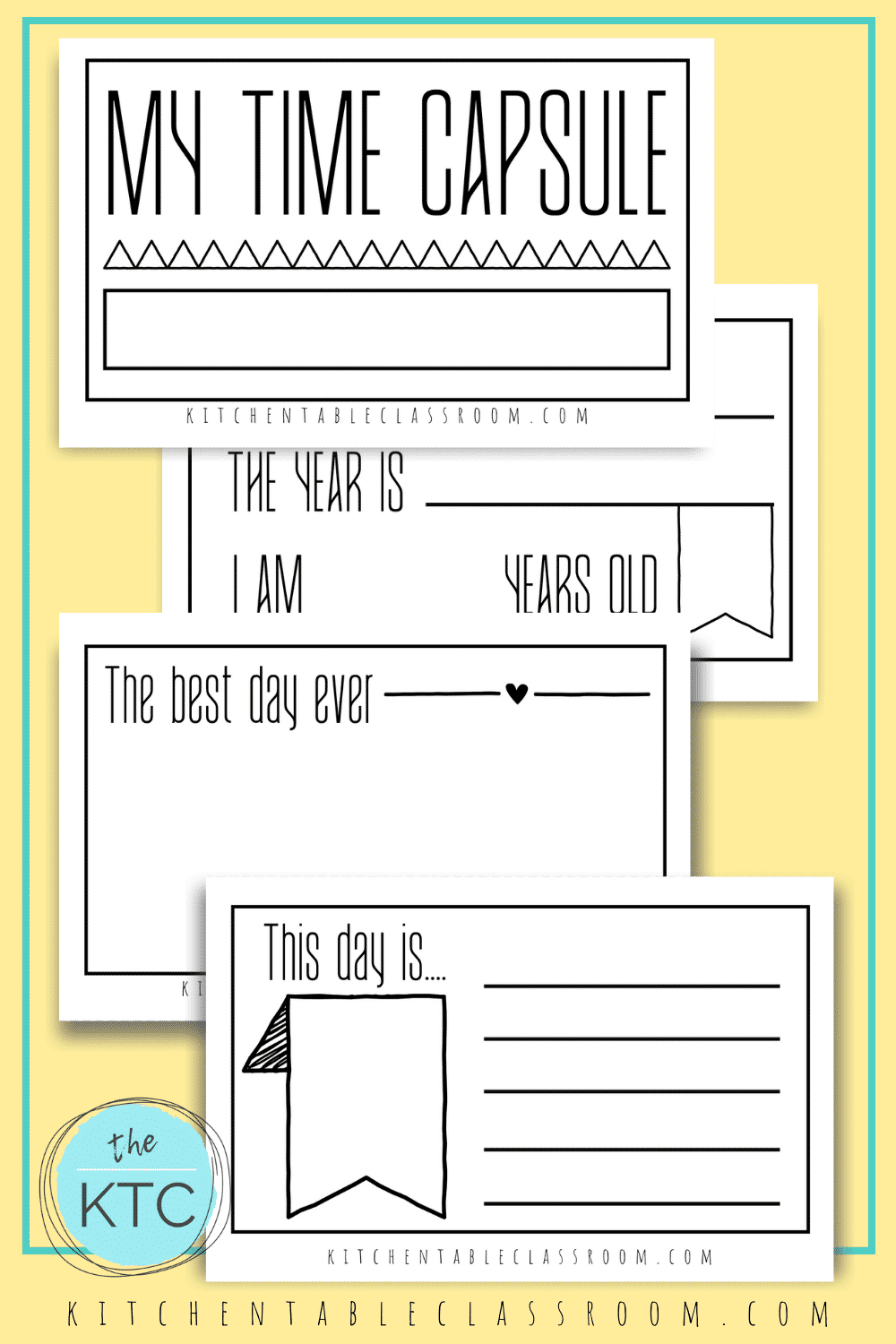Time Capsules Ideas and Printables for Kids The Kitchen Table Classroom