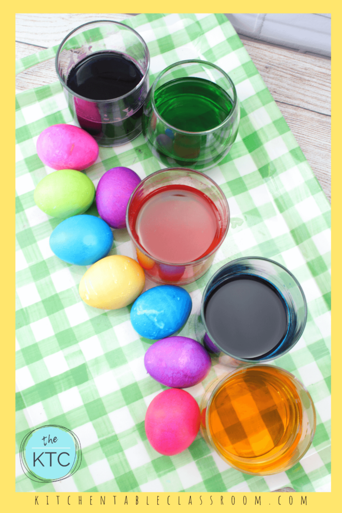 dye Easter eggs with food coloring