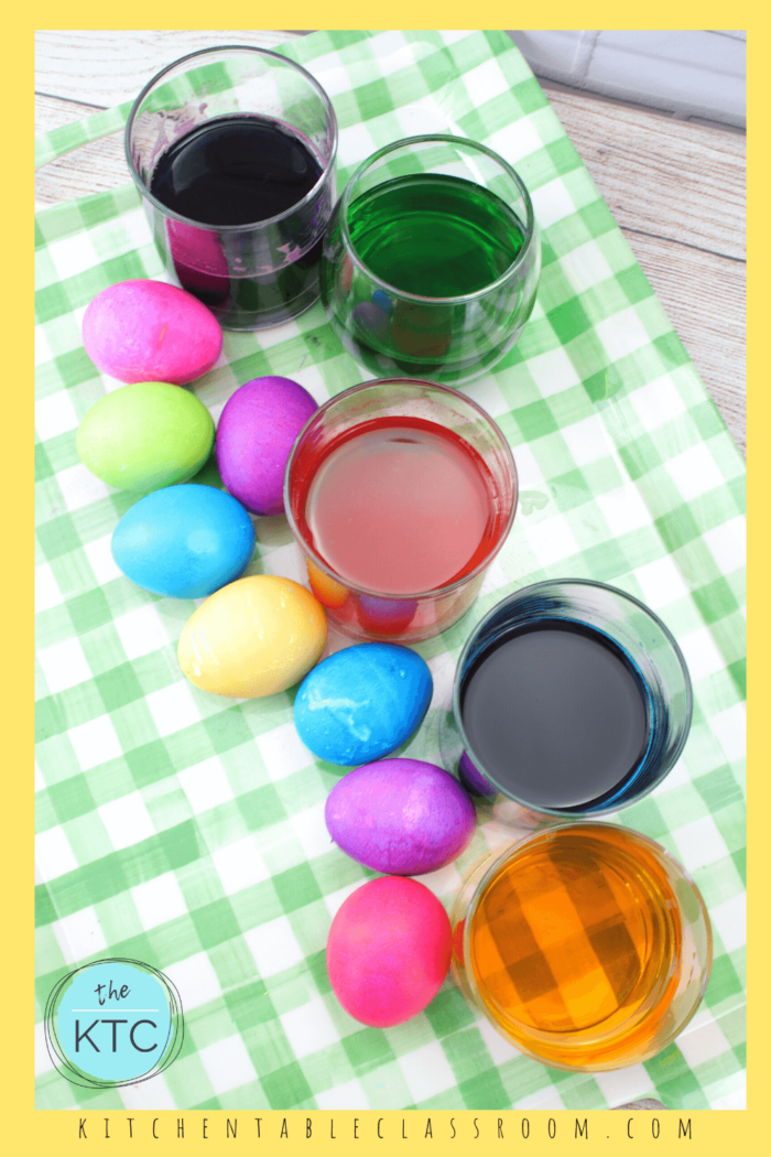 How to Dye Eggs with Food Coloring - The Kitchen Table Classroom