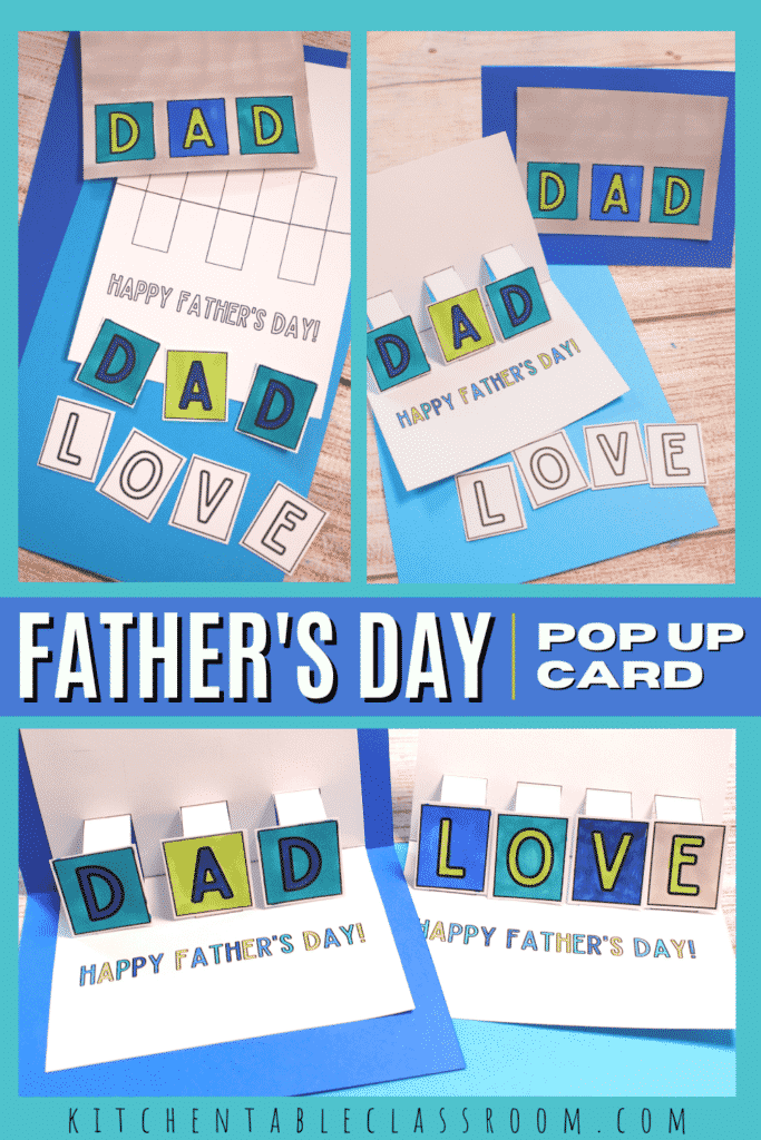 Father's Day pop up card 