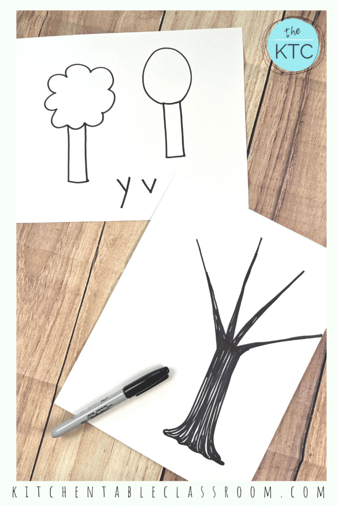 Stop drawing lollipop trees and teach your students how to draw a tree easy with this step by step tree drawing lesson