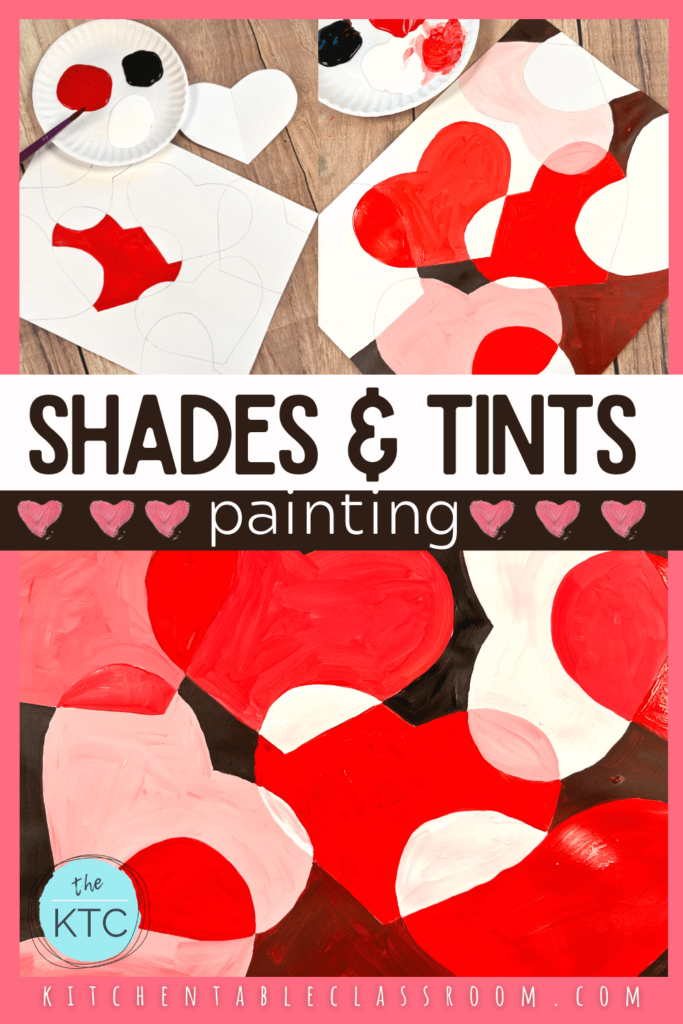 This tints and shades painting is an excellent way for kids to explore the element of value.