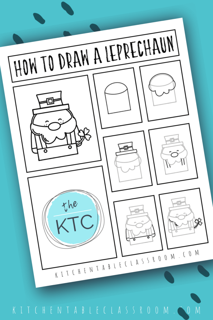 Make learning how to draw a leprechaun easy with these step by step directions!
