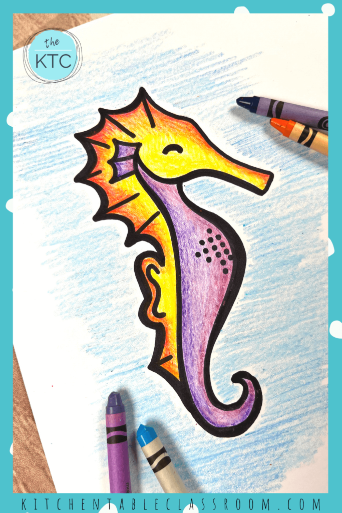 Drawing a seahorse doesn't need to be hard with these step by step directions!