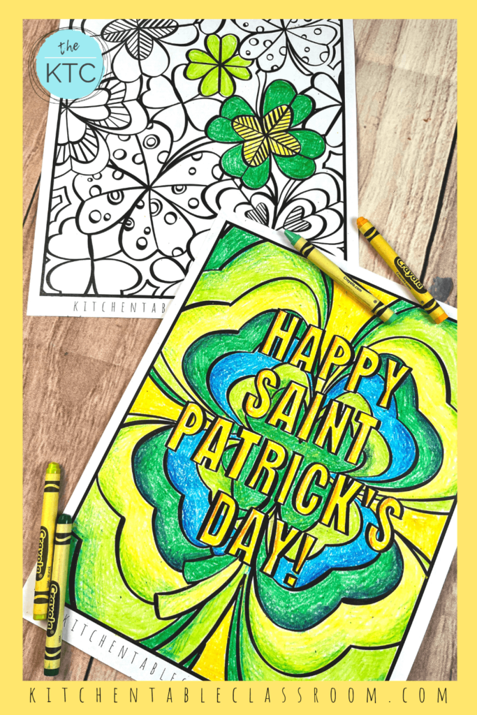 Shamrock coloring pages and four leaf clover coloring pages are the perfect way to add a little creativity to your St. Patrick's day celebration!