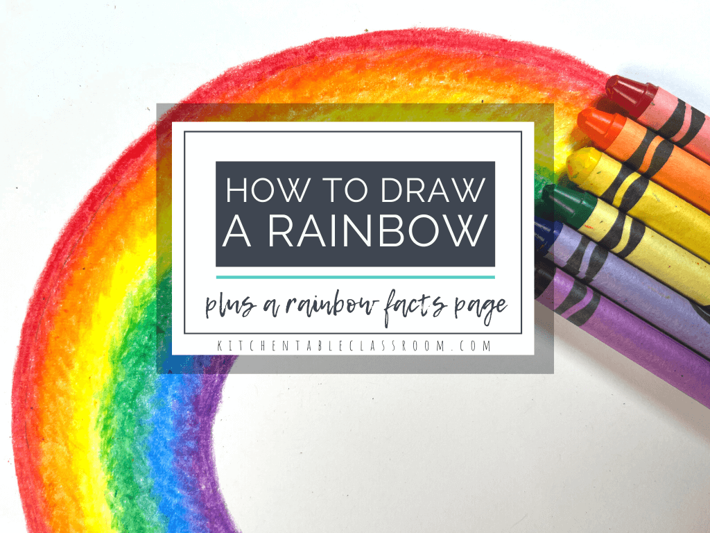 How to Draw a Rainbow + Rainbow Facts - The Kitchen Table Classroom