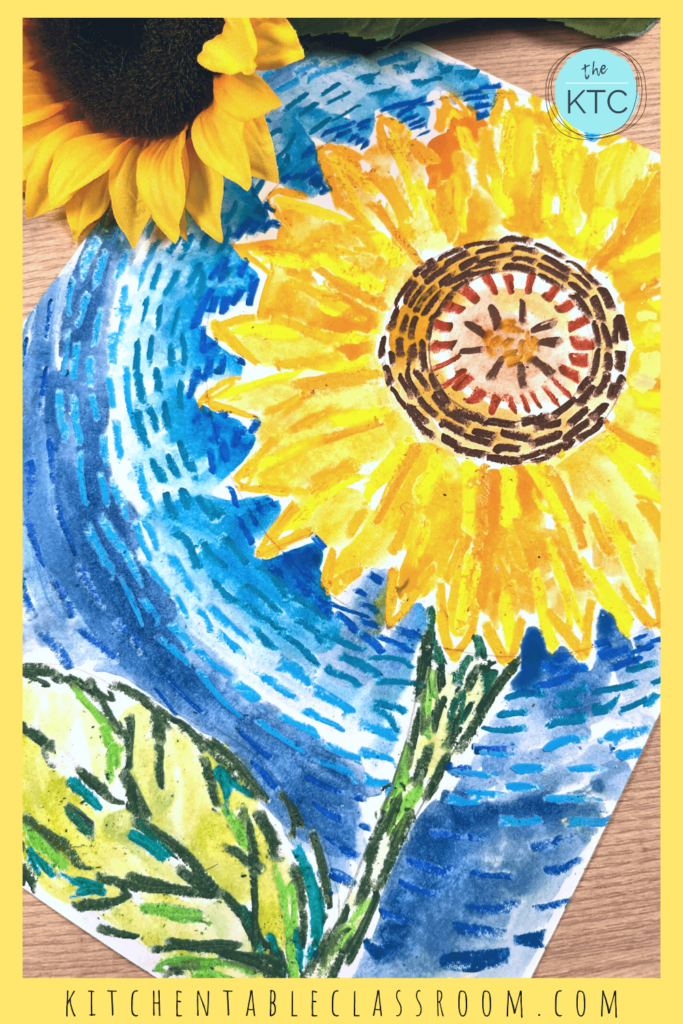This easy watercolor lesson for kids is a step by step guide to your own sunflower painting.